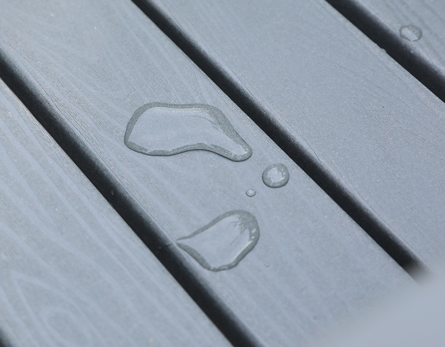 Chaise de salle à manger en PEHD à dossier croisé simple gris ardoise