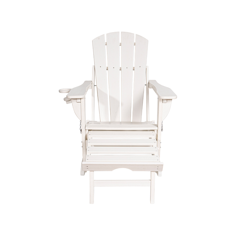 Fauteuil à bascule multifonctionnel trois-en-un avec repose-jambes blanc