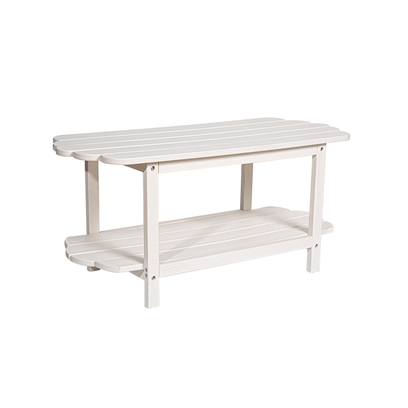 Table longue en PEHD blanc durable avec vis d'assemblage en acier inoxydable 304