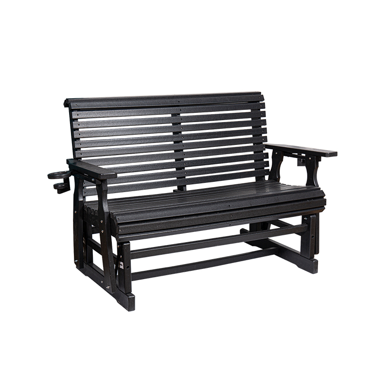 Chaise coulissante de patio extérieur en PEHD résistant aux intempéries