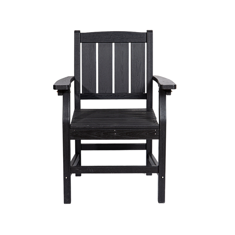 Chaise de salle à manger compacte et légère en PEHD pour une utilisation intérieure et extérieure